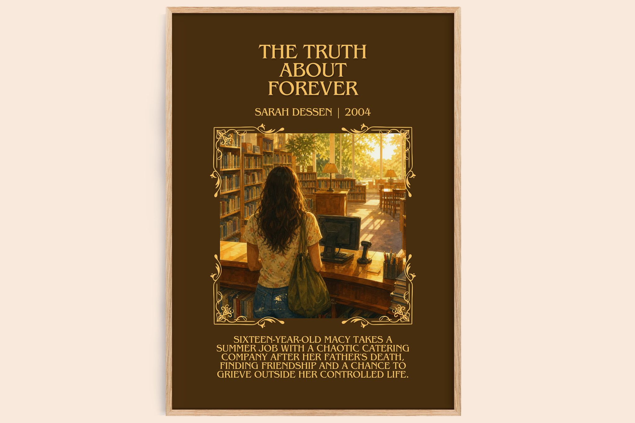 The Truth About Forever Minimalist Book Poster by Sarah Dessen