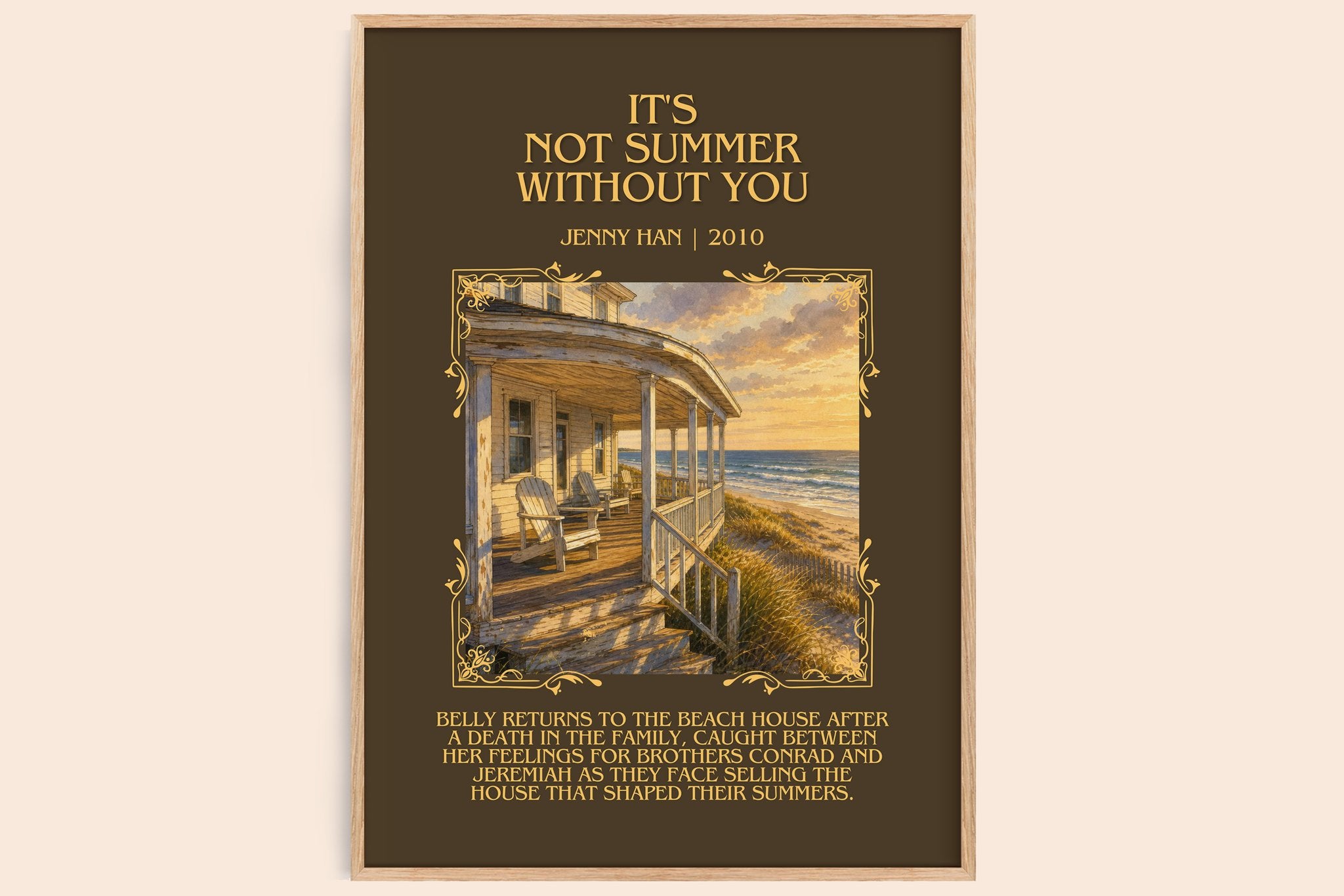 It's Not Summer Without You Minimalist Book Poster by Jenny Han