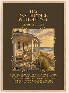 It's Not Summer Without You Minimalist Book Poster by Jenny Han – image 1
