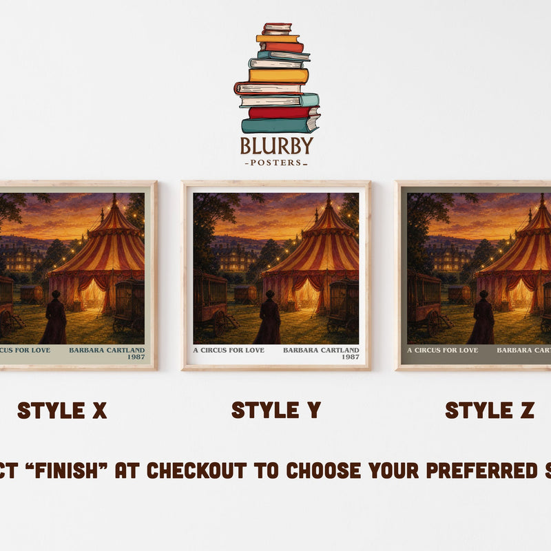 A Circus For Love literary print in frame leaning in hallway – romance wall art