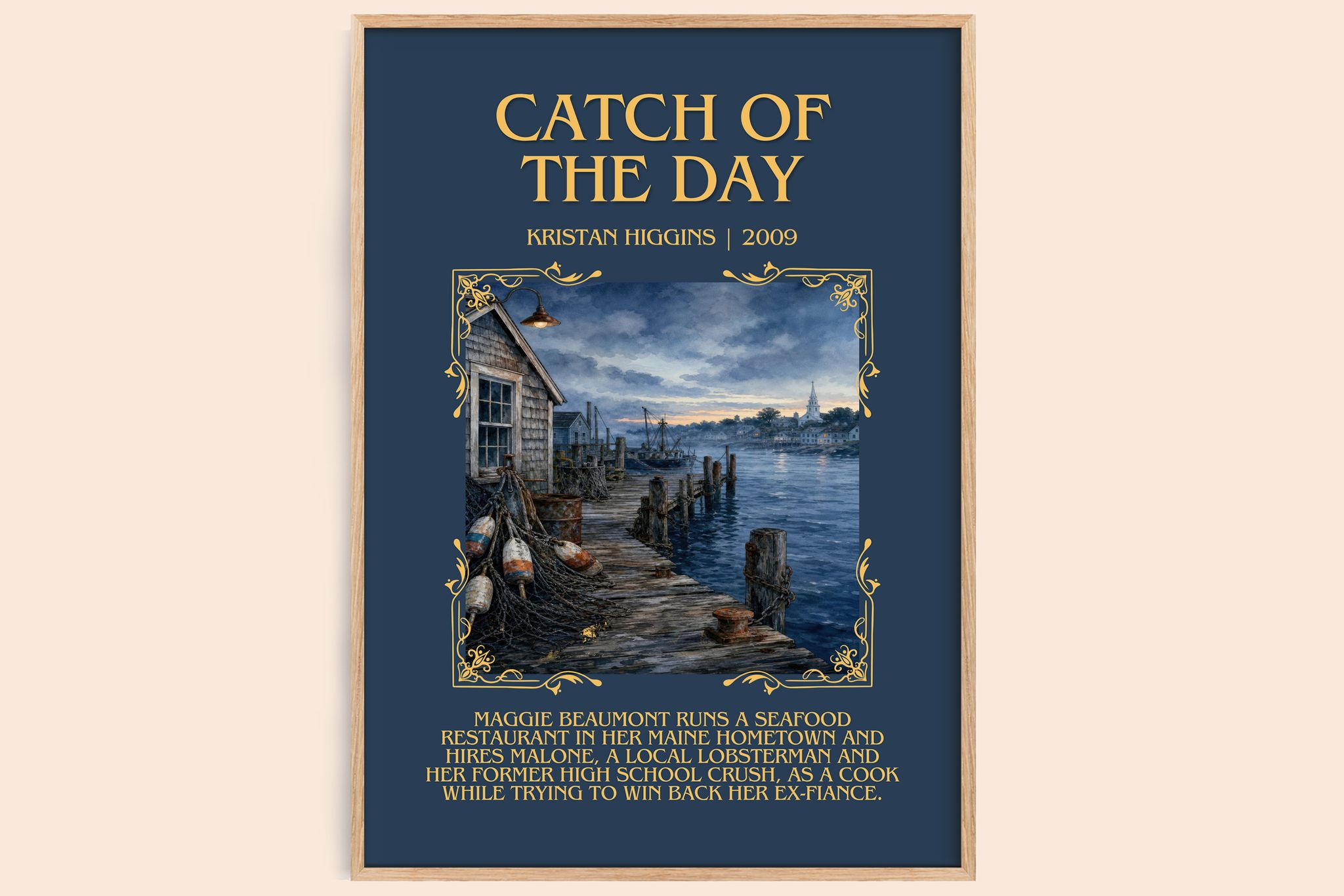 Catch of the Day Minimalist Book Poster by Kristan Higgins