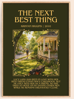 The Next Best Thing Minimalist Book Poster by Kristan Higgins – image 1