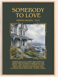Somebody to Love Minimalist Book Poster by Kristan Higgins – image 1