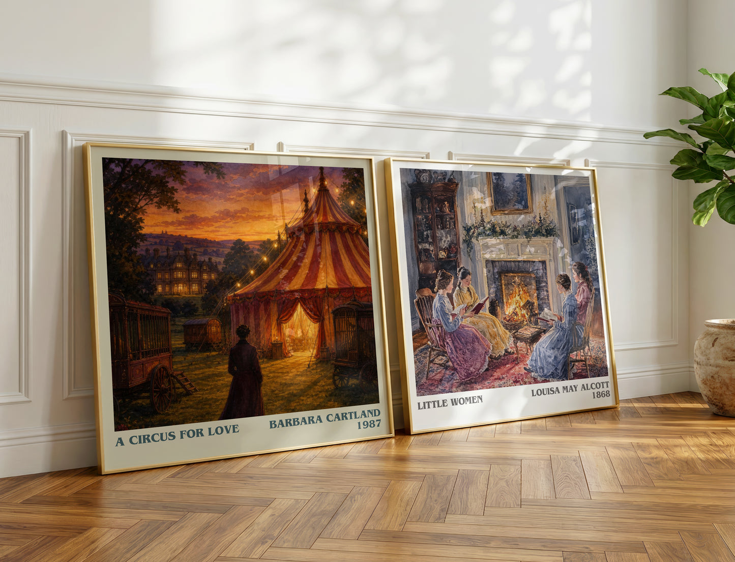 A Circus For Love literary print on bookshelf – Barbara Cartland fan gift