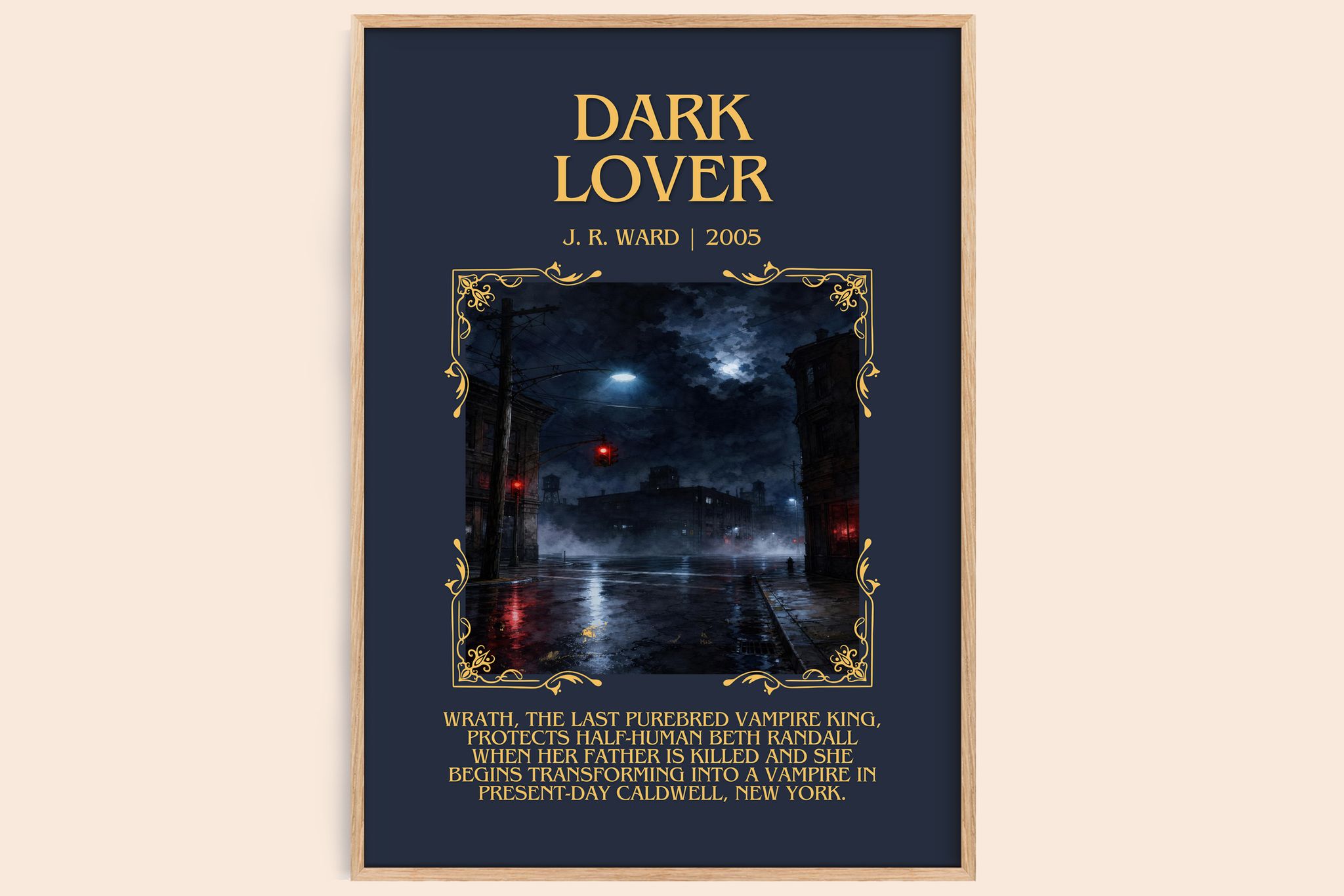 Dark Lover Minimalist Book Poster by J. R. Ward