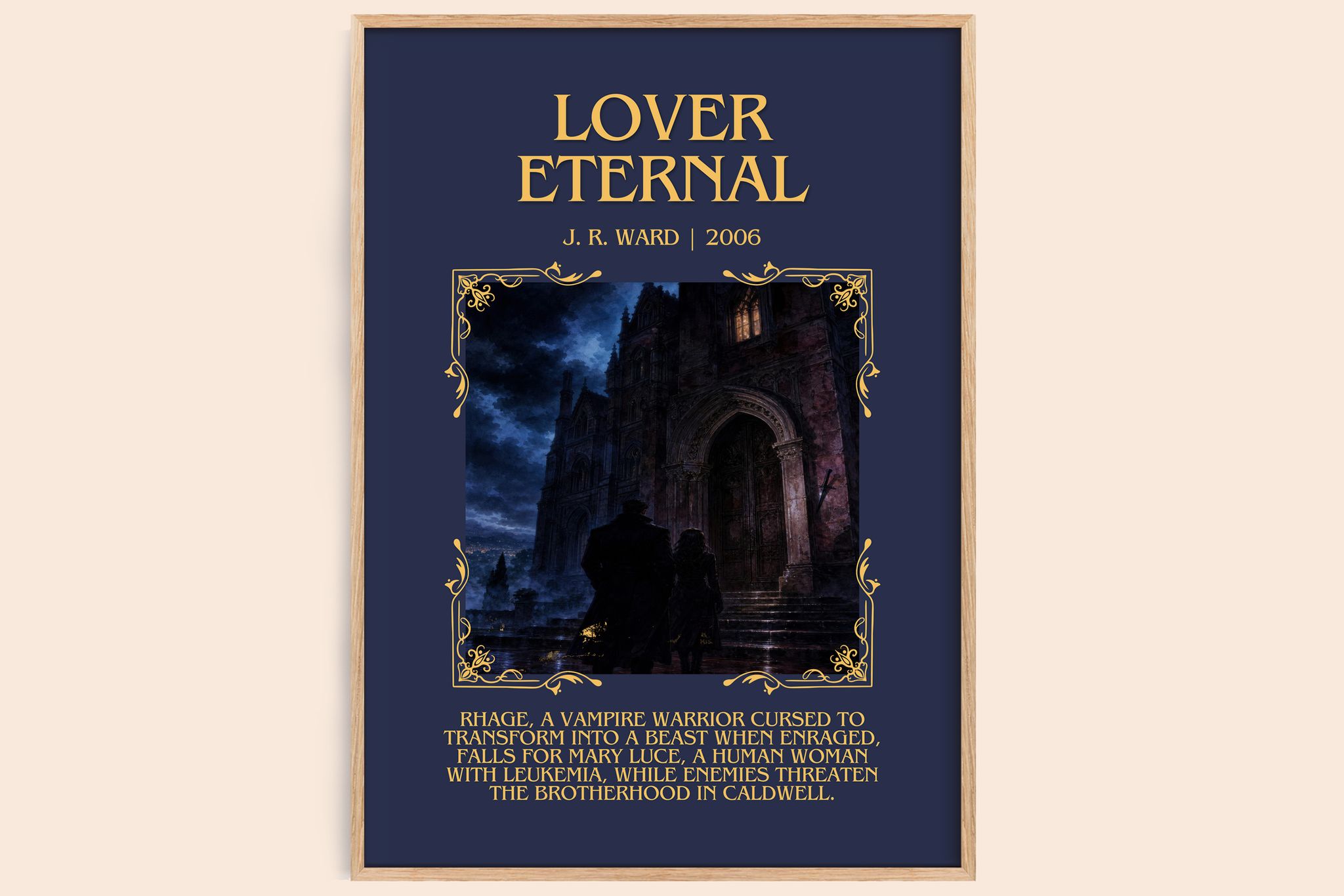 Lover Eternal Minimalist Book Poster by J. R. Ward