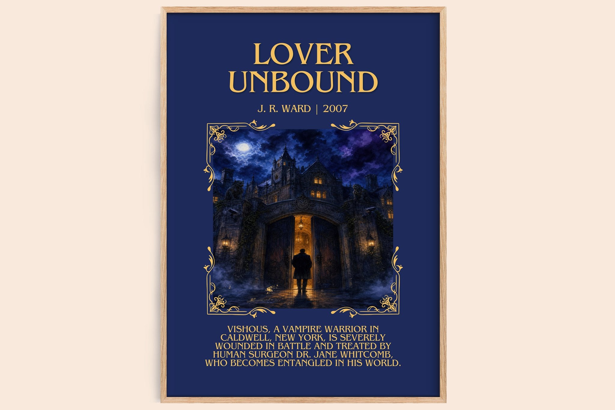 Lover Unbound Minimalist Book Poster by J. R. Ward