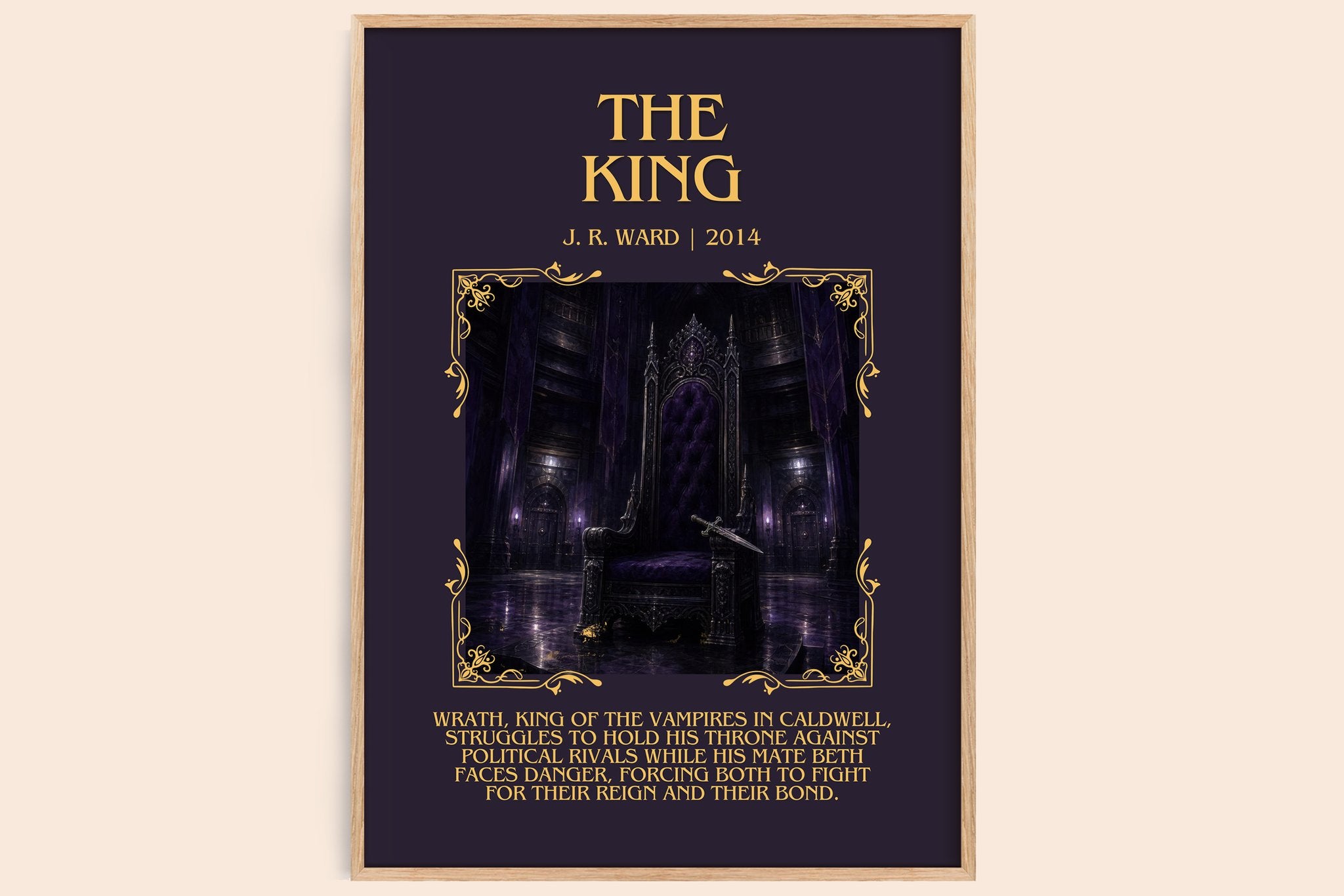 The King Minimalist Book Poster by J. R. Ward