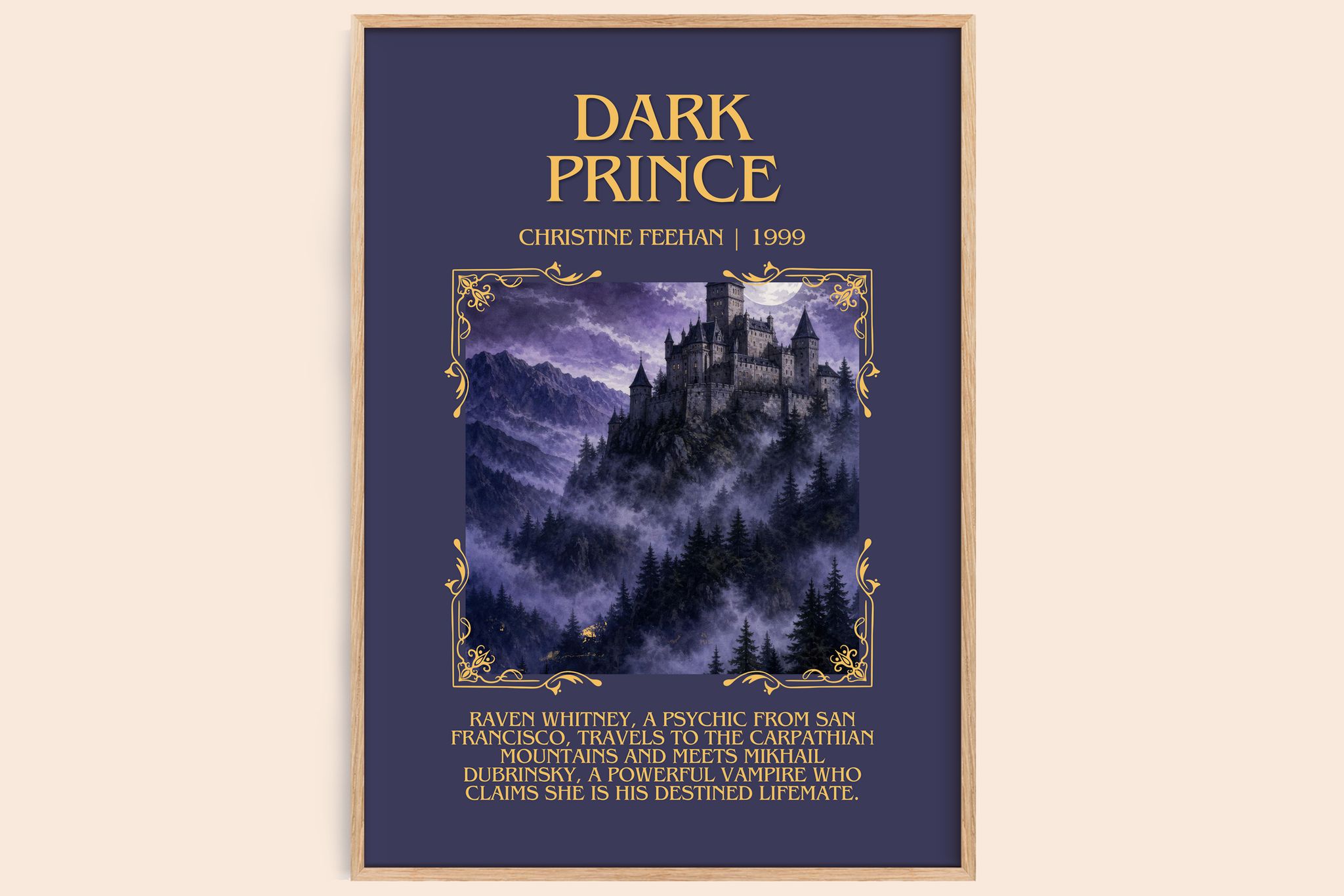Dark Prince Minimalist Book Poster by Christine Feehan