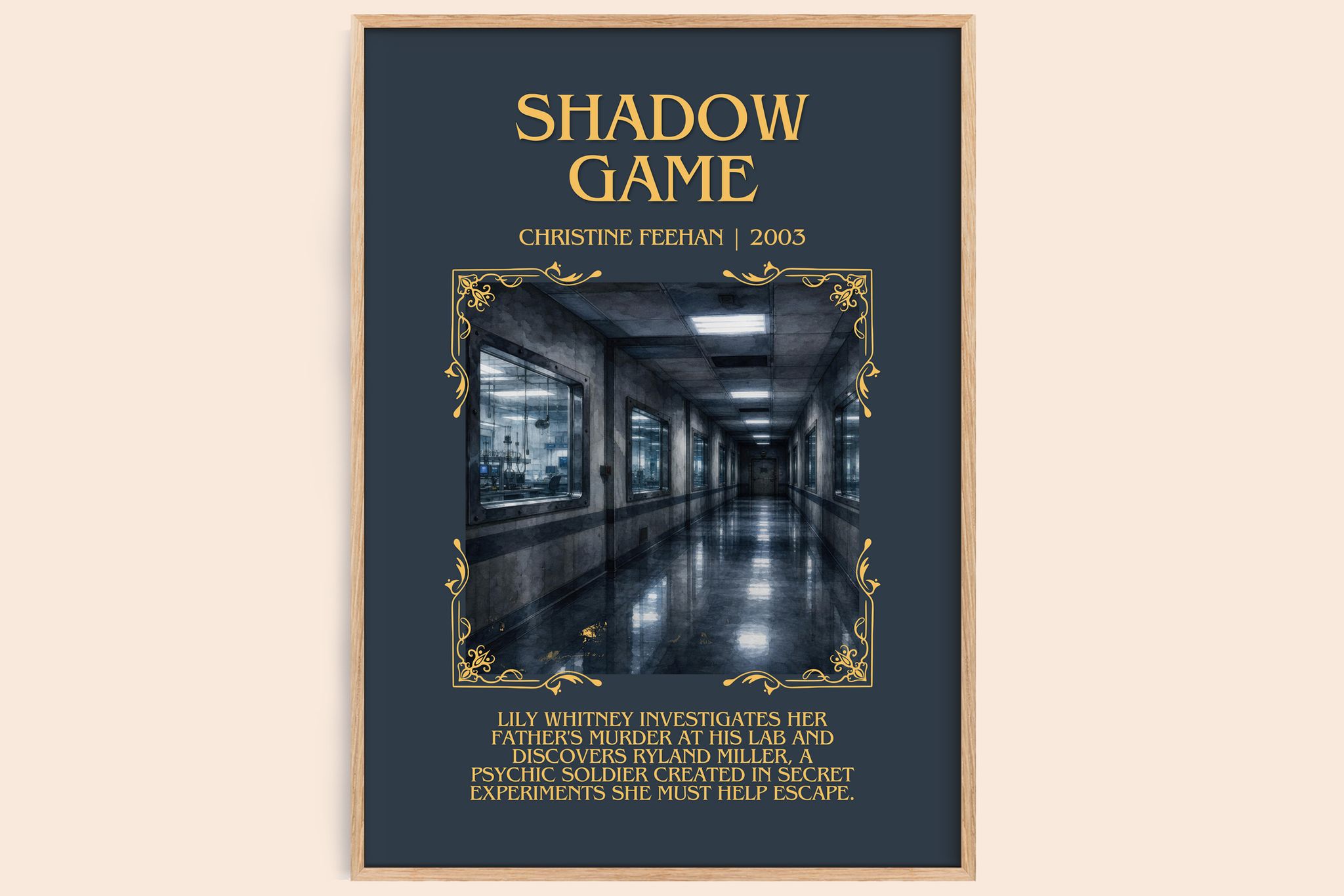 Shadow Game Minimalist Book Poster by Christine Feehan