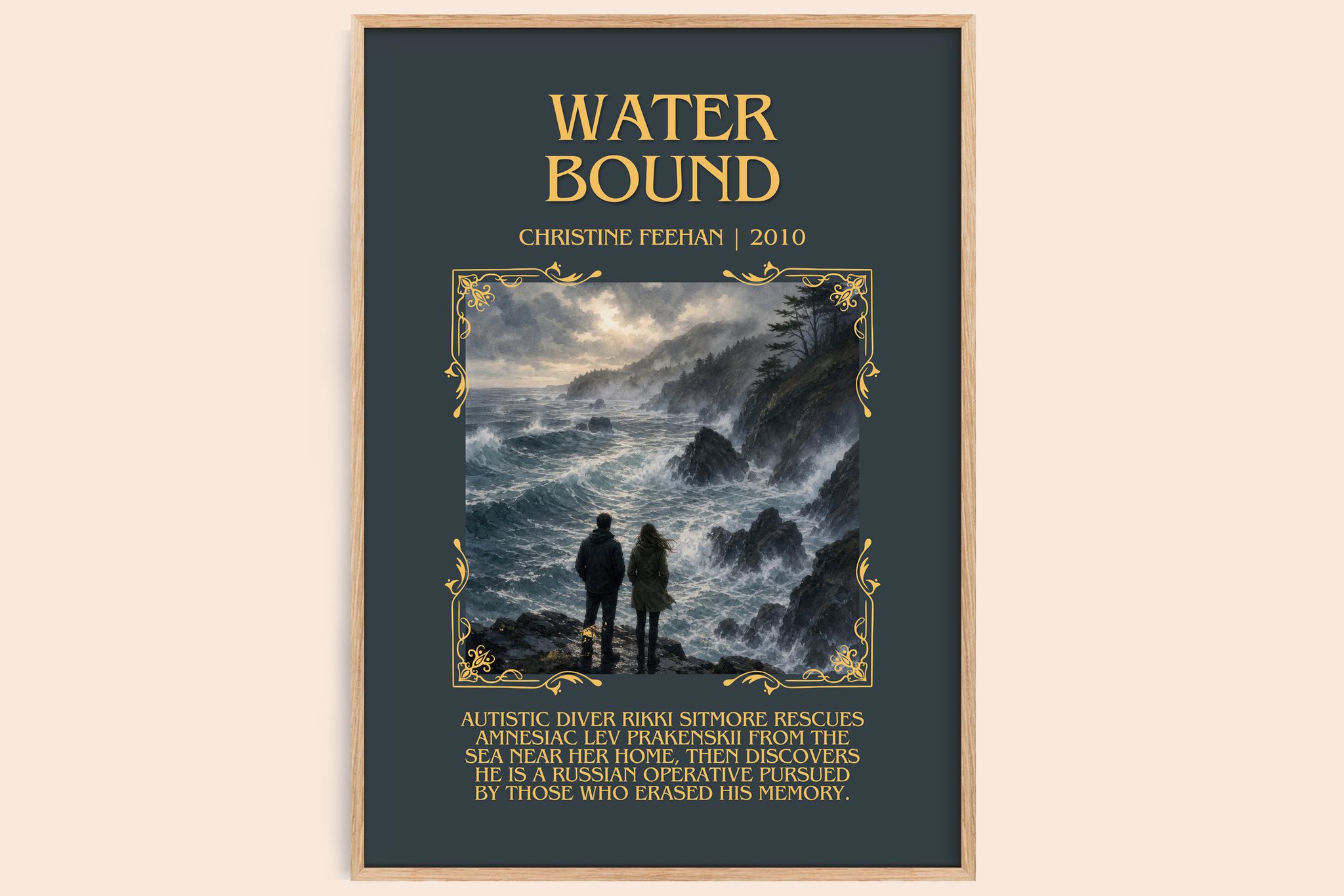 Water Bound Minimalist Book Poster by Christine Feehan