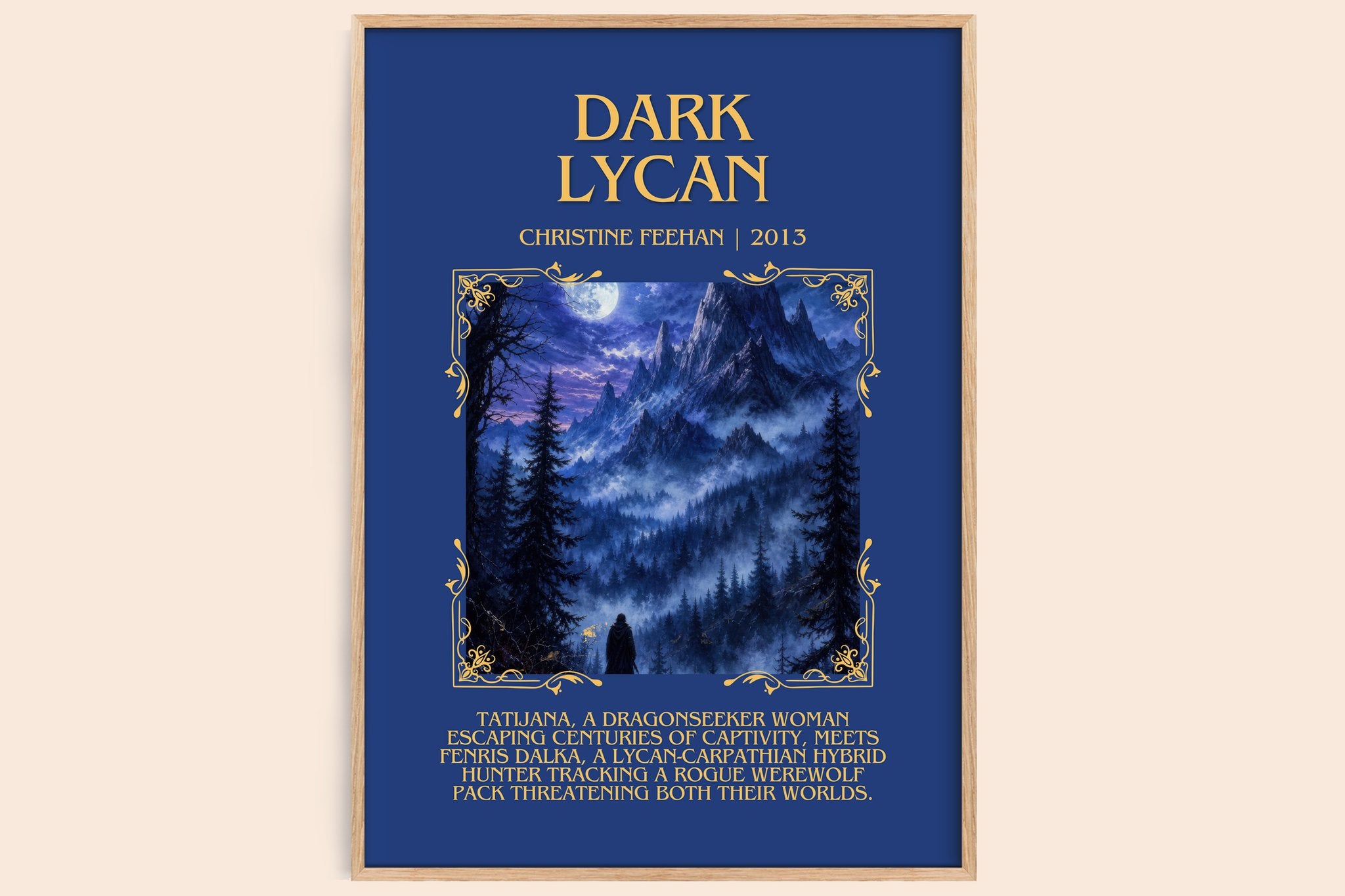 Dark Lycan Minimalist Book Poster by Christine Feehan