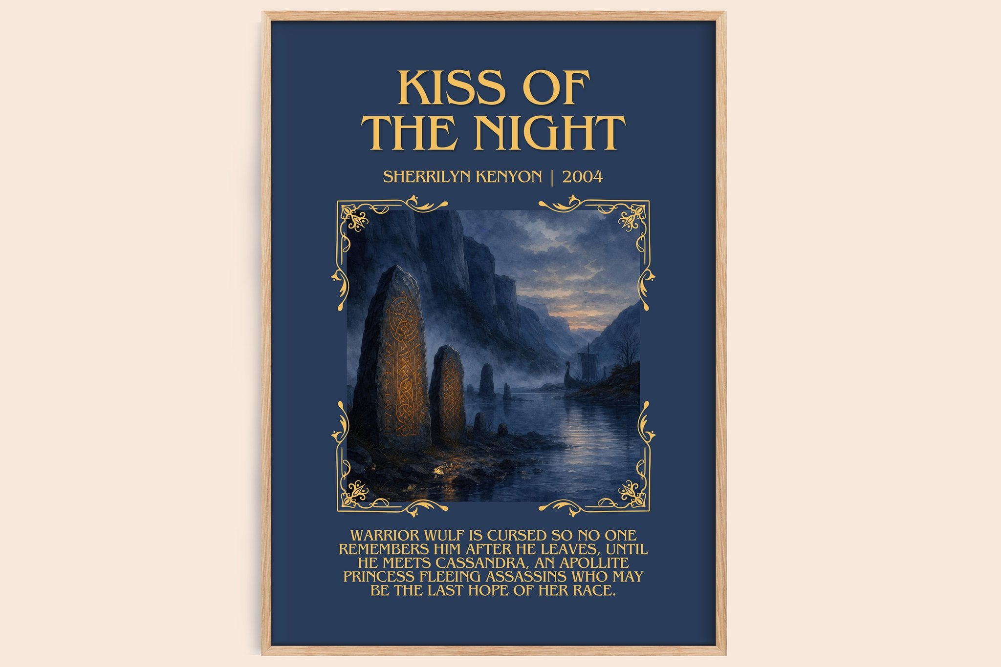 Kiss of the Night Minimalist Book Poster by Sherrilyn Kenyon
