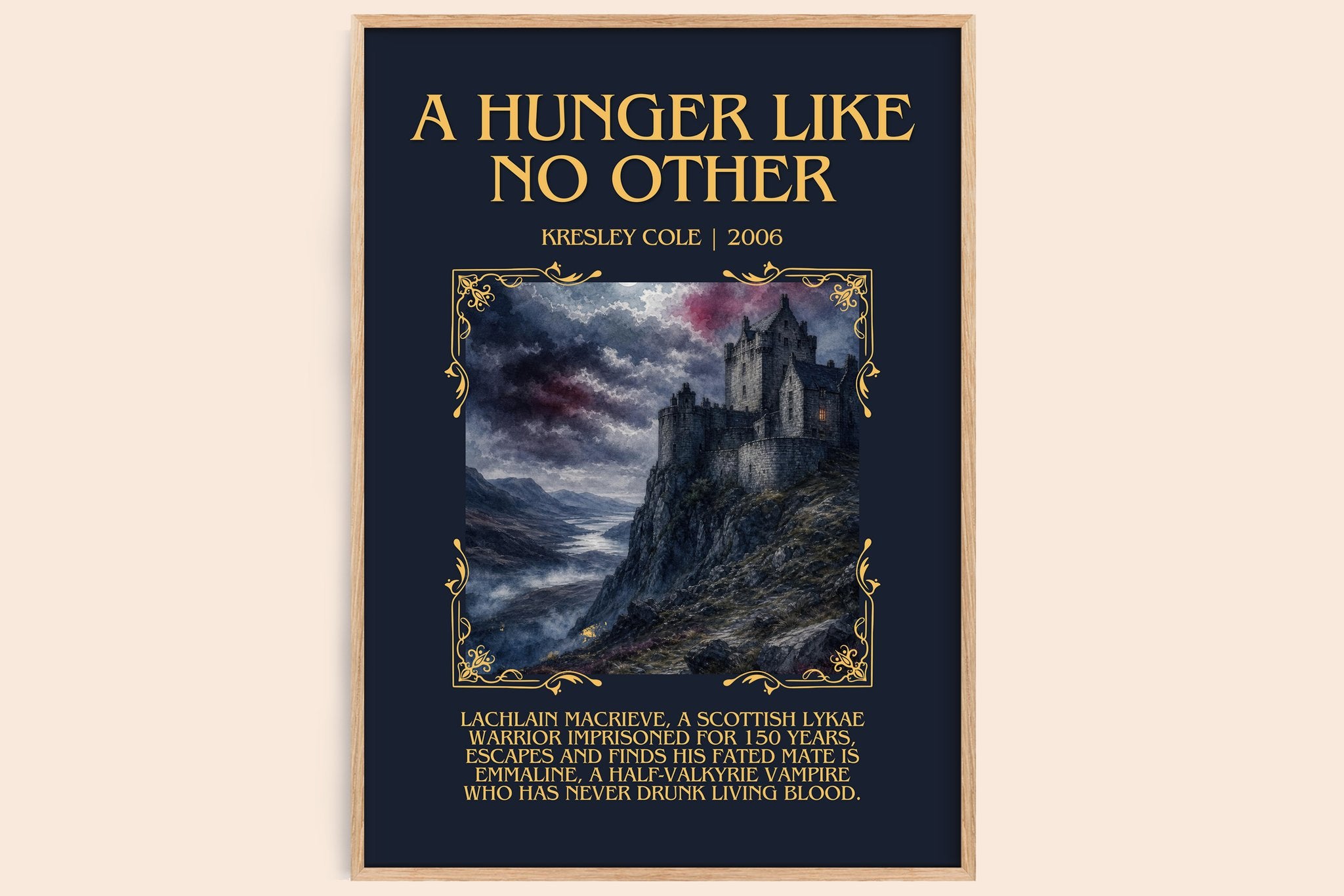 A Hunger Like No Other Minimalist Book Poster by Kresley Cole