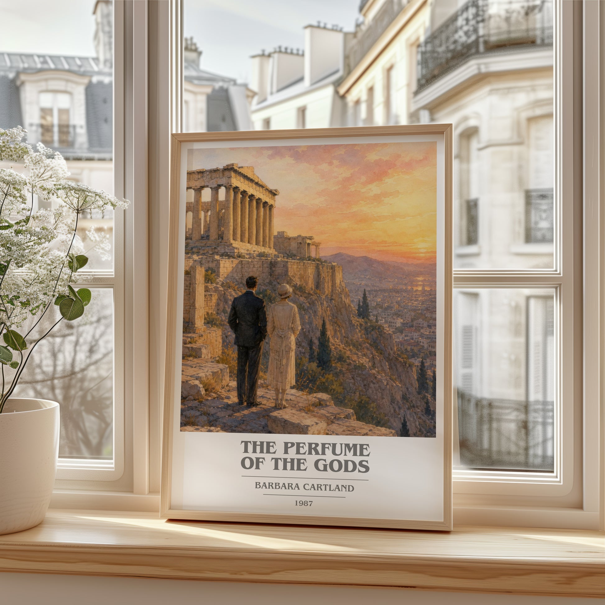 The Perfume Of The Gods book cover poster colour and style options – Barbara Cartland book art