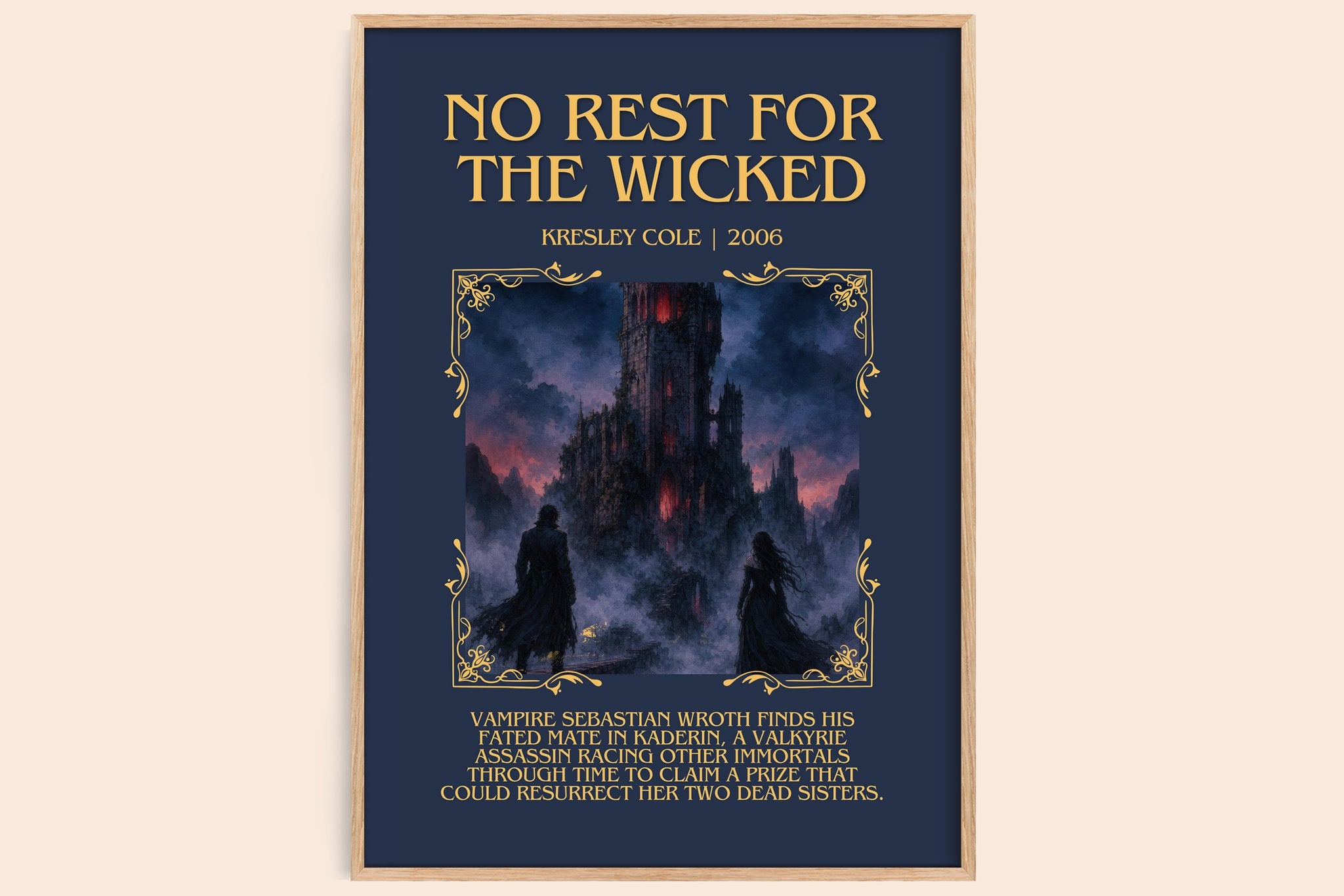 No Rest for the Wicked Minimalist Book Poster by Kresley Cole