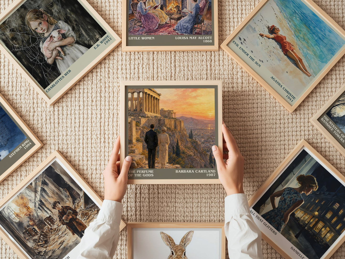 The Perfume Of The Gods literary book poster framed on wall – romance wall art