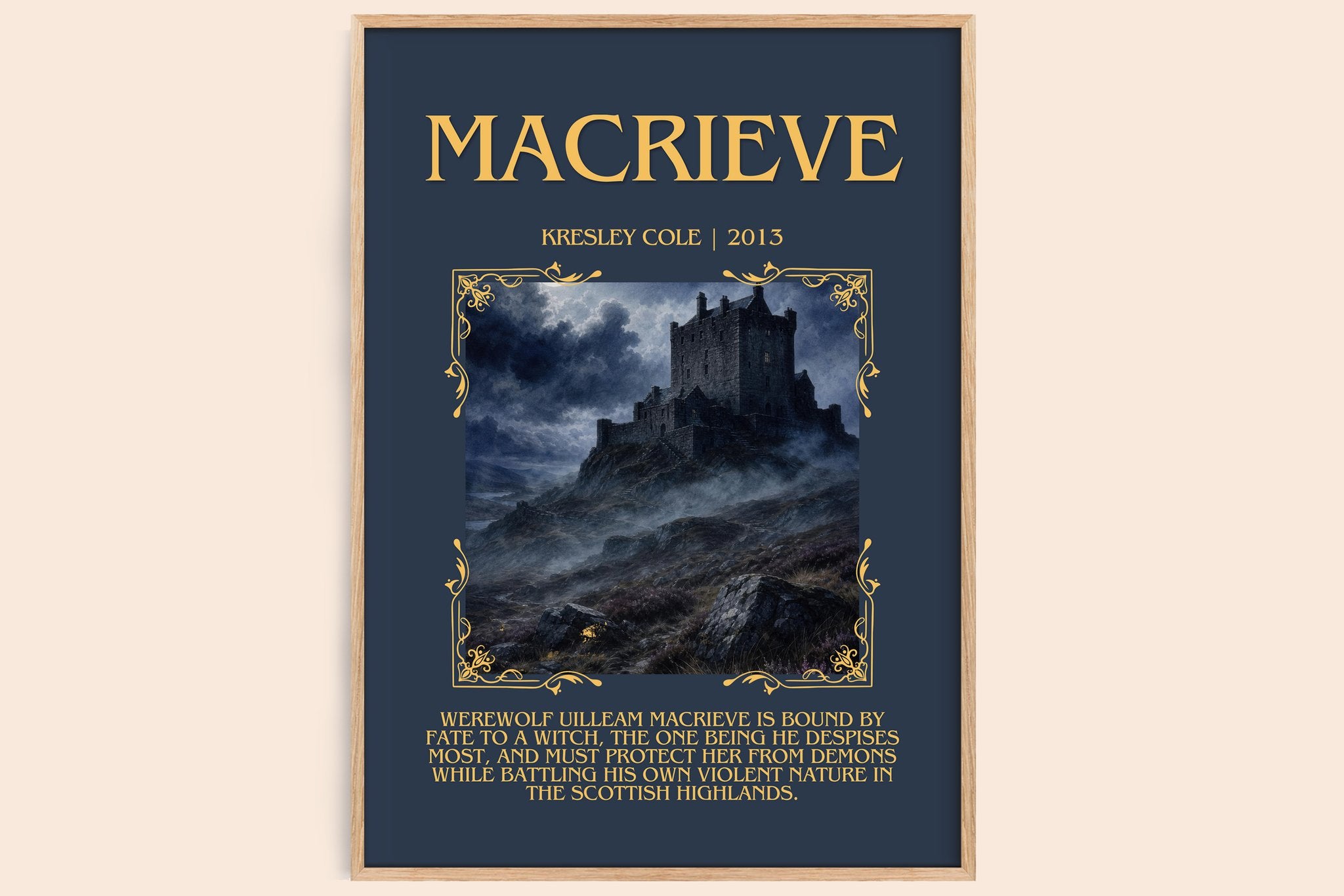 MacRieve Minimalist Book Poster by Kresley Cole