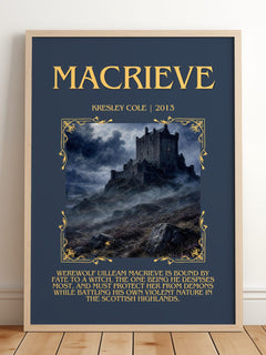 MacRieve Minimalist Book Poster by Kresley Cole – image 2