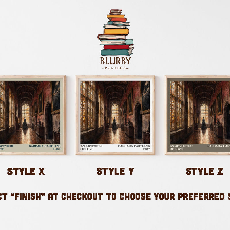 An Adventure Of Love literary print in frame leaning in hallway – romance wall art