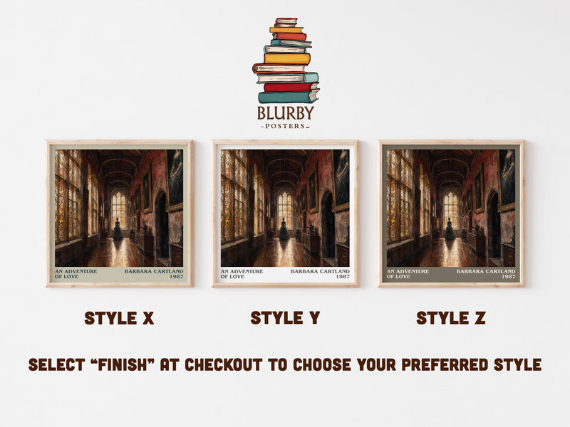 An Adventure Of Love literary print in frame leaning in hallway – romance wall art