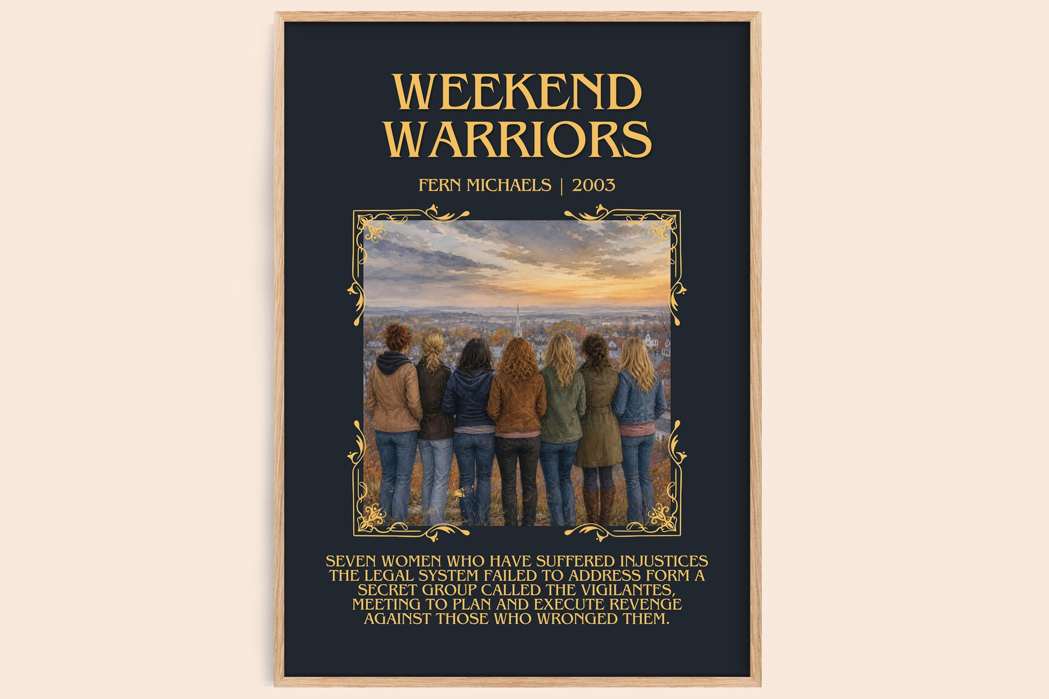 Weekend Warriors Minimalist Book Poster by Fern Michaels