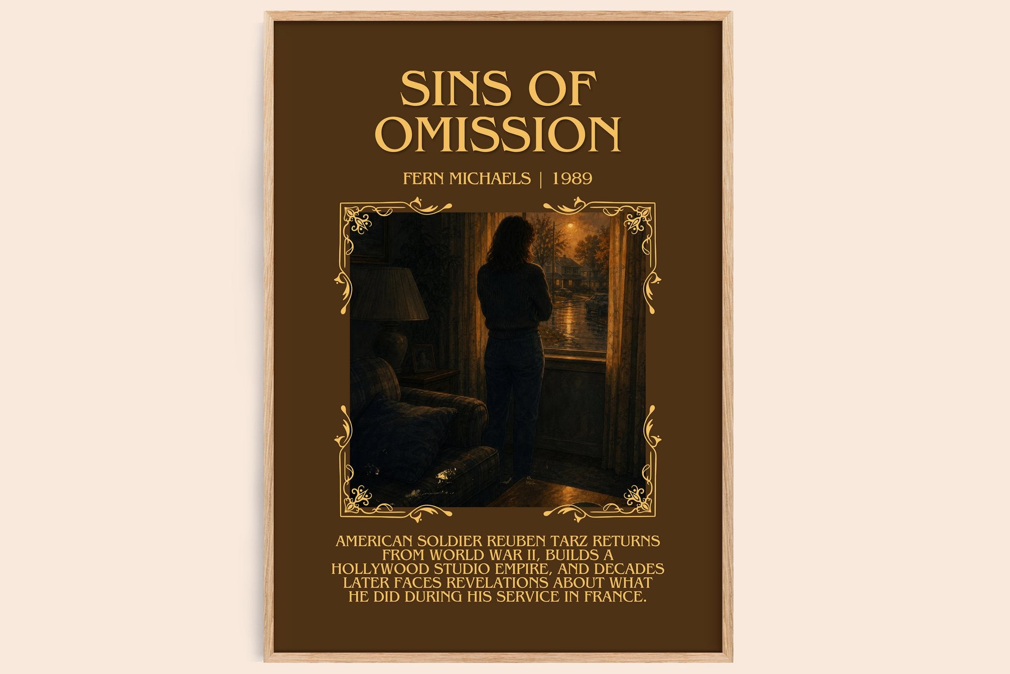 Sins of Omission Minimalist Book Poster by Fern Michaels