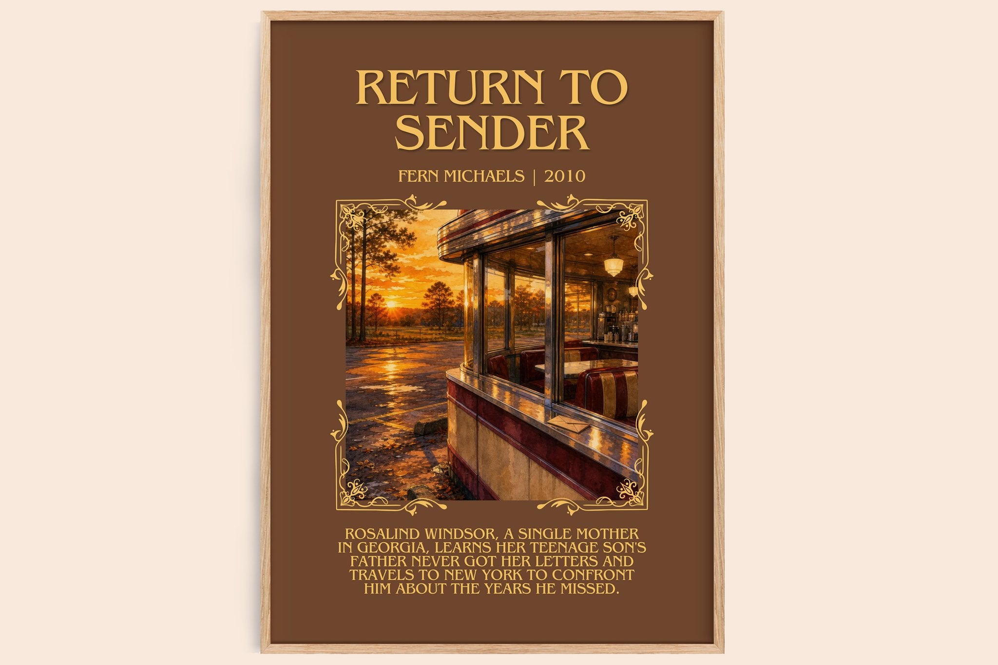 Return to Sender Minimalist Book Poster by Fern Michaels