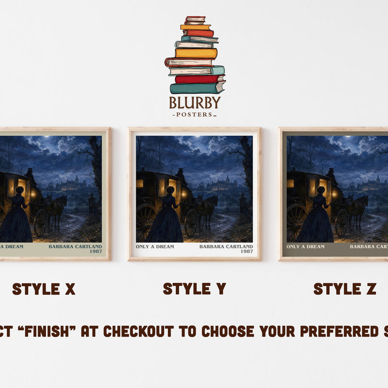 Only A Dream literary print in frame leaning in hallway – romance wall art