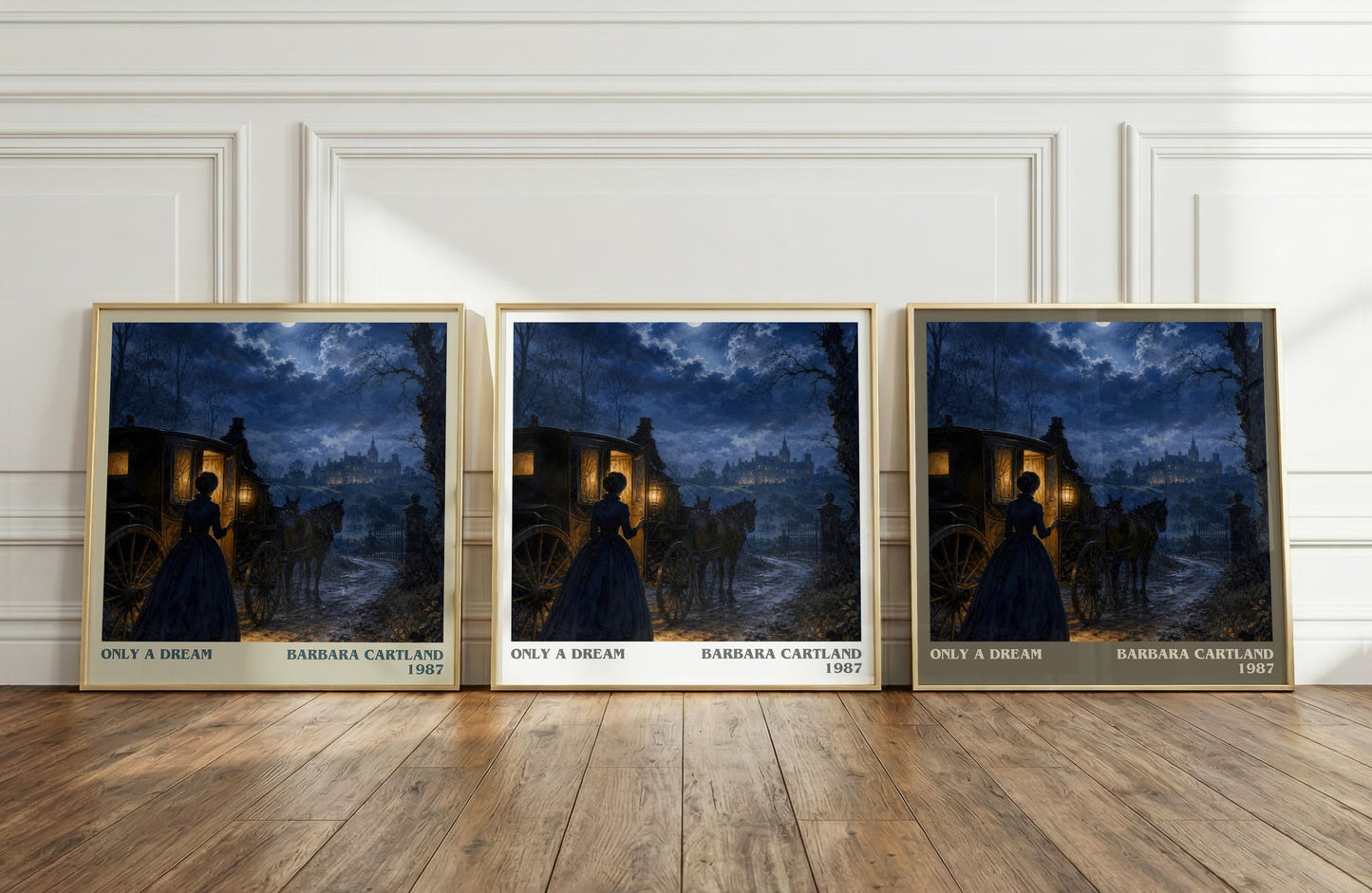 Only A Dream literary art print colour and style options – Barbara Cartland book art