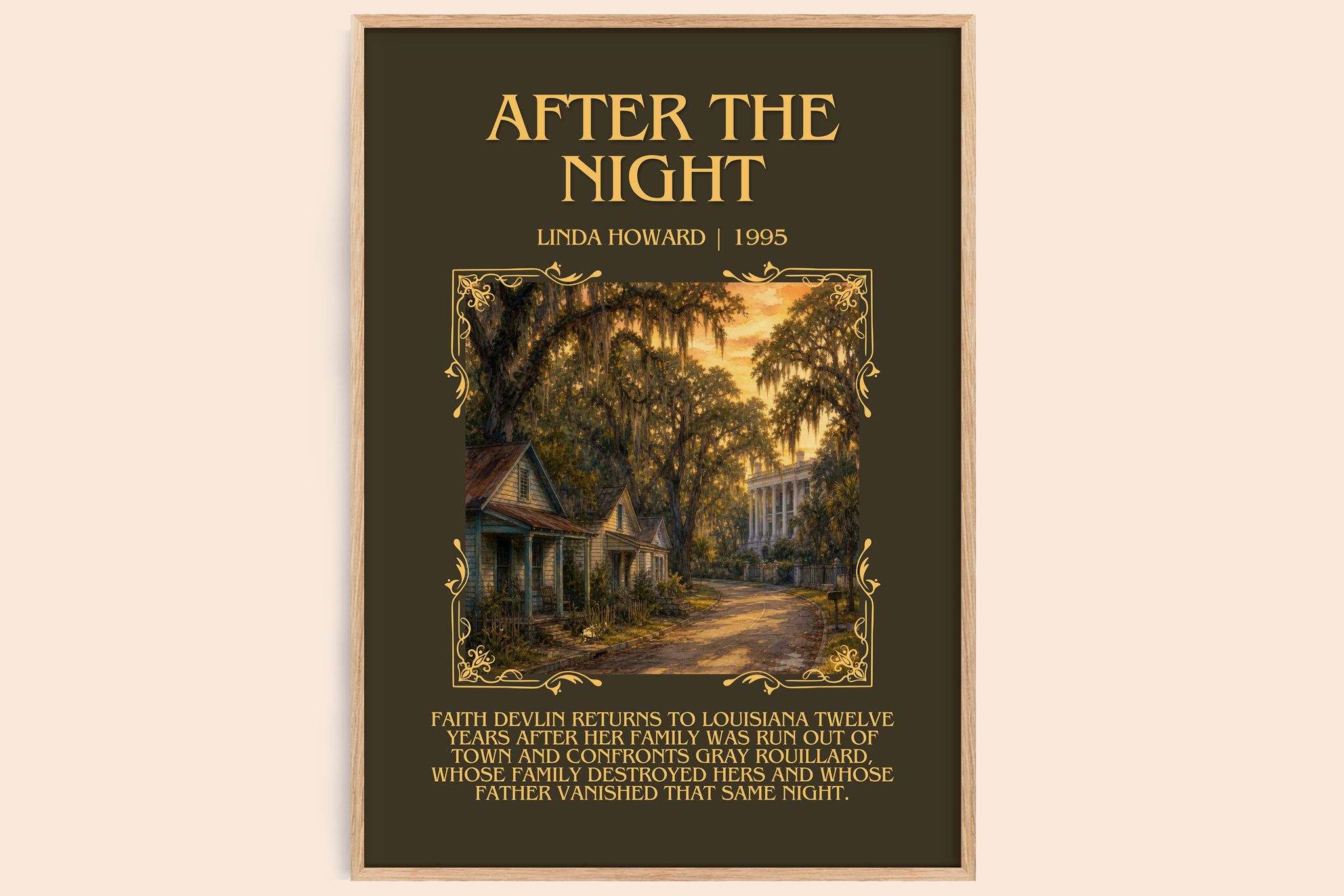After the Night Minimalist Book Poster by Linda Howard