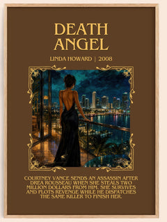 Death Angel Minimalist Book Poster by Linda Howard – image 1