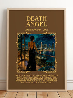 Death Angel Minimalist Book Poster by Linda Howard – image 2