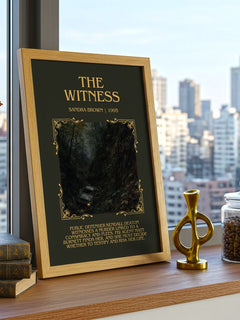 The Witness Minimalist Book Poster by Sandra Brown – image 3