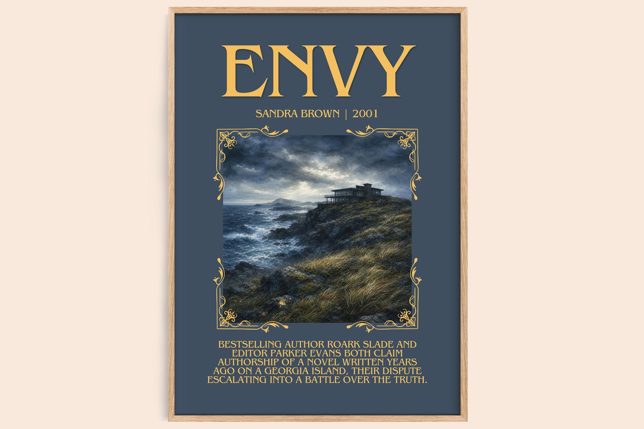 Envy Minimalist Book Poster by Sandra Brown