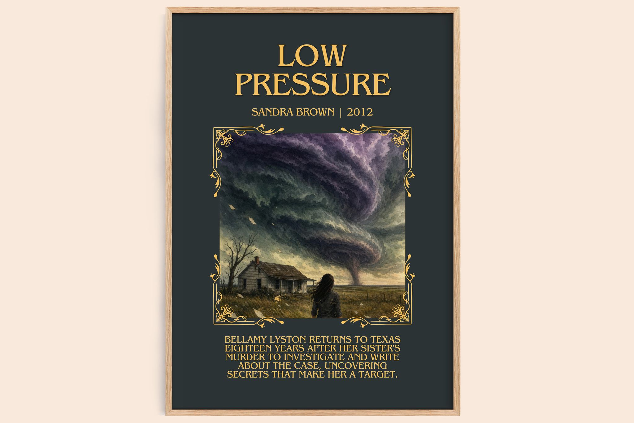 Low Pressure Minimalist Book Poster by Sandra Brown