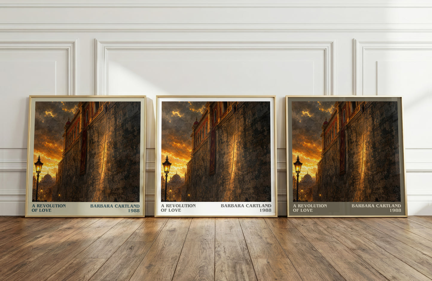 A Revolution Of Love literary art print colour and style options – Barbara Cartland book art