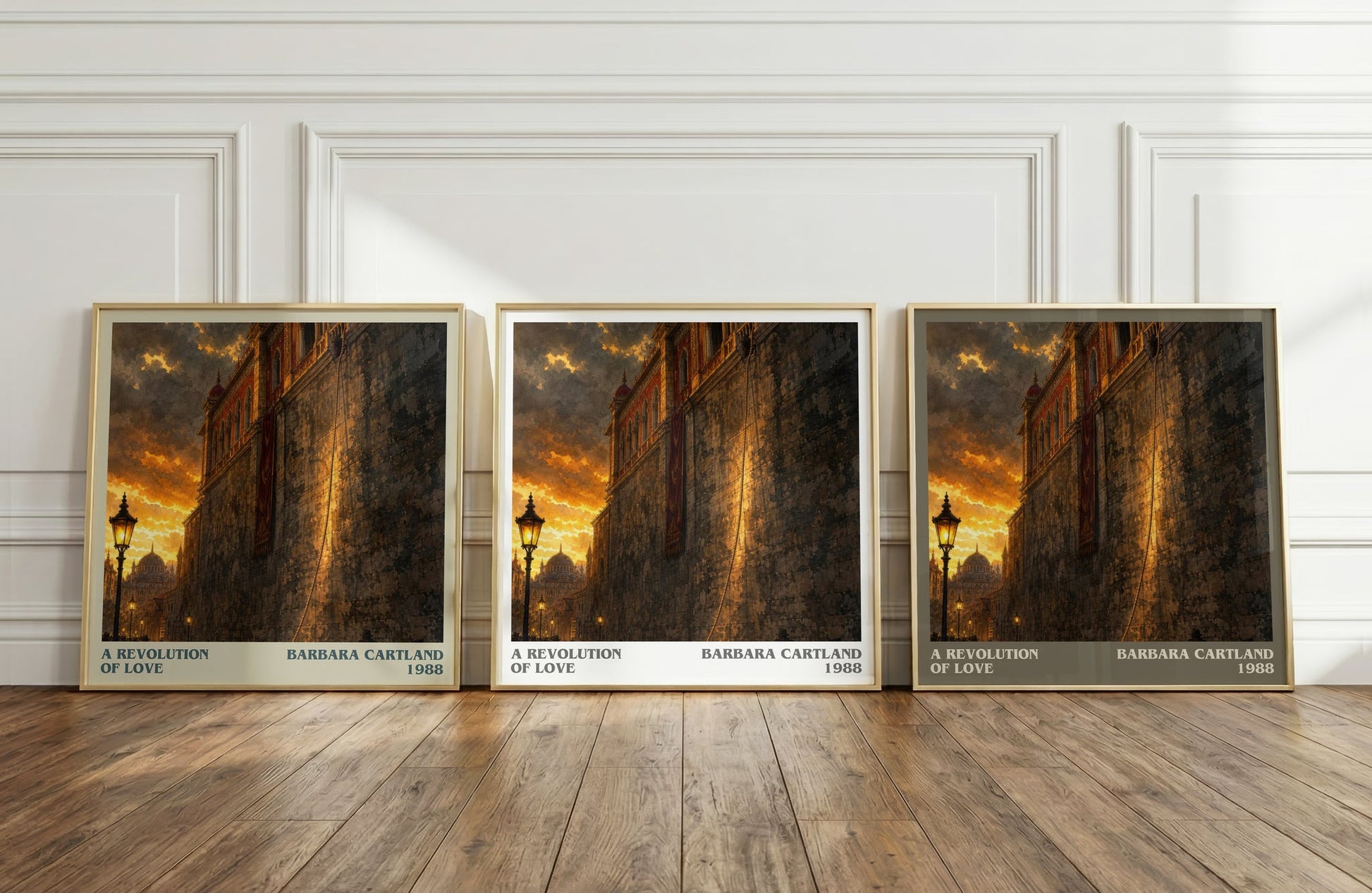 A Revolution Of Love literary art print colour and style options – Barbara Cartland book art