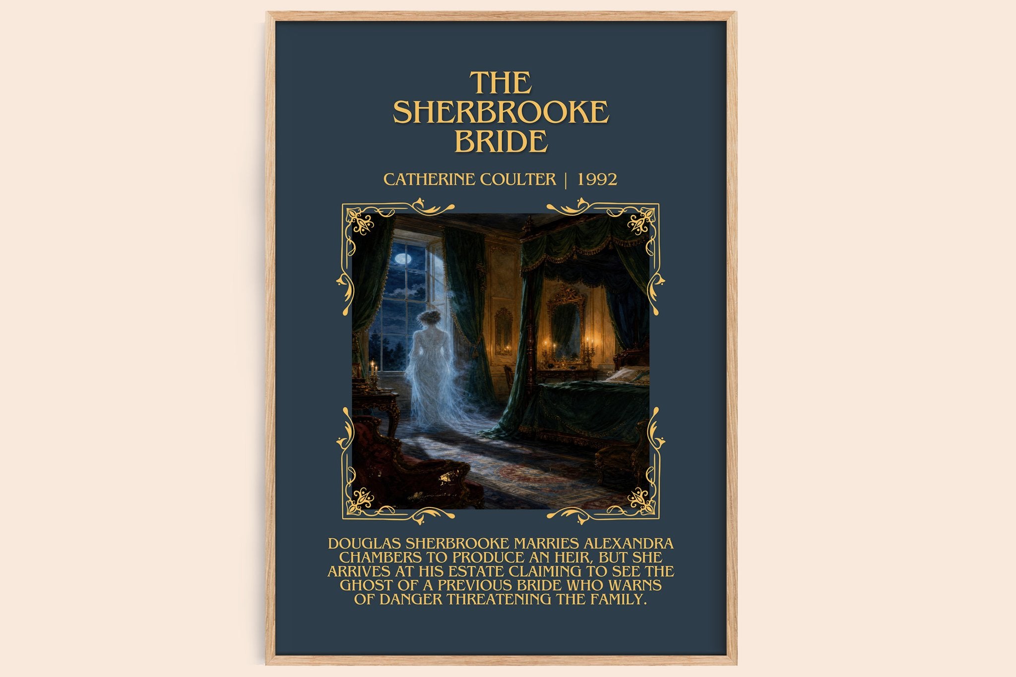 The Sherbrooke Bride Minimalist Book Poster by Catherine Coulter