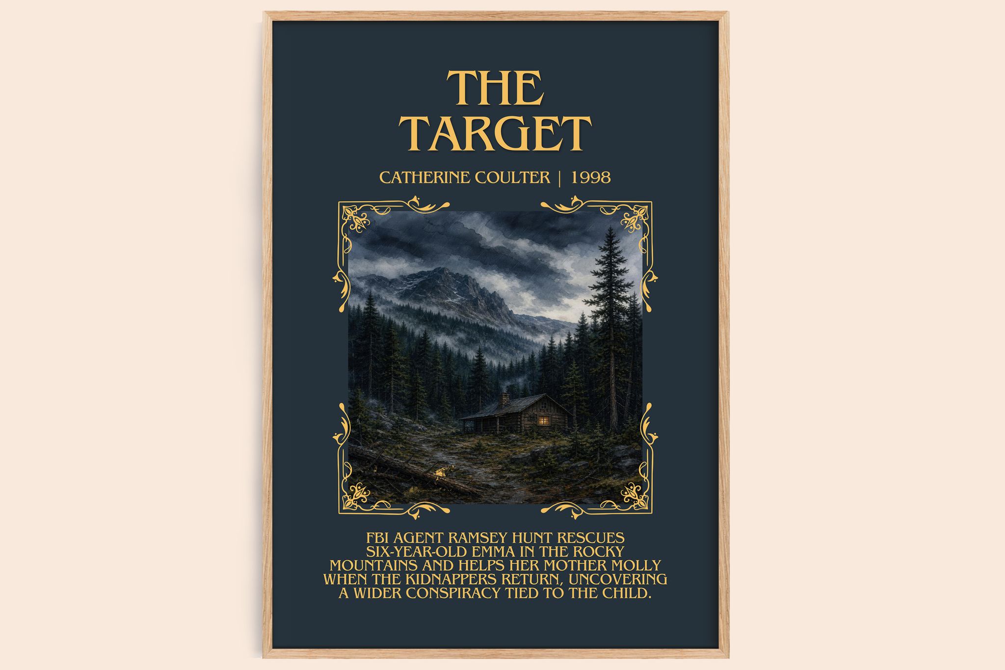The Target Minimalist Book Poster by Catherine Coulter
