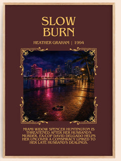 Slow Burn Minimalist Book Poster by Heather Graham – image 1