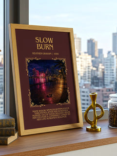 Slow Burn Minimalist Book Poster by Heather Graham – image 3