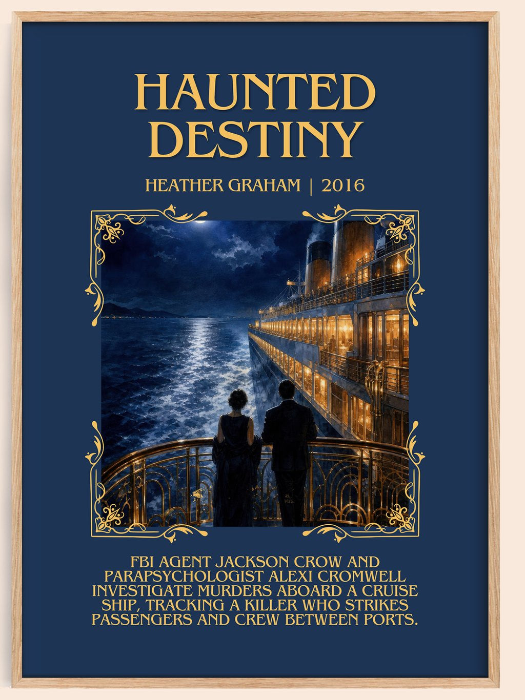 Haunted Destiny Minimalist Book Poster by Heather Graham – book poster