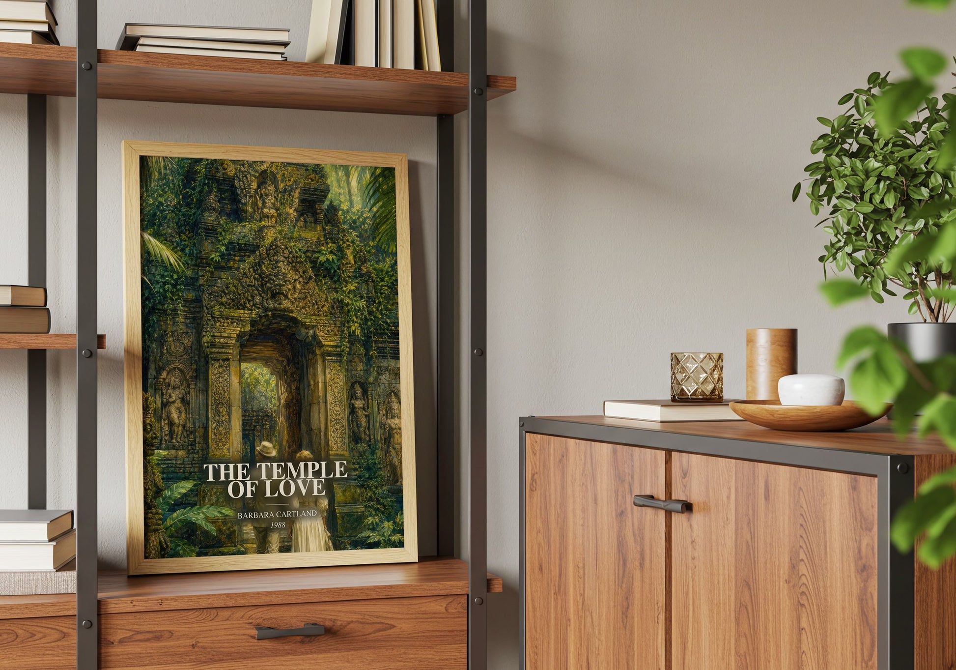 The Temple Of Love book watercolour illustration paper finish options – matte satin gloss
