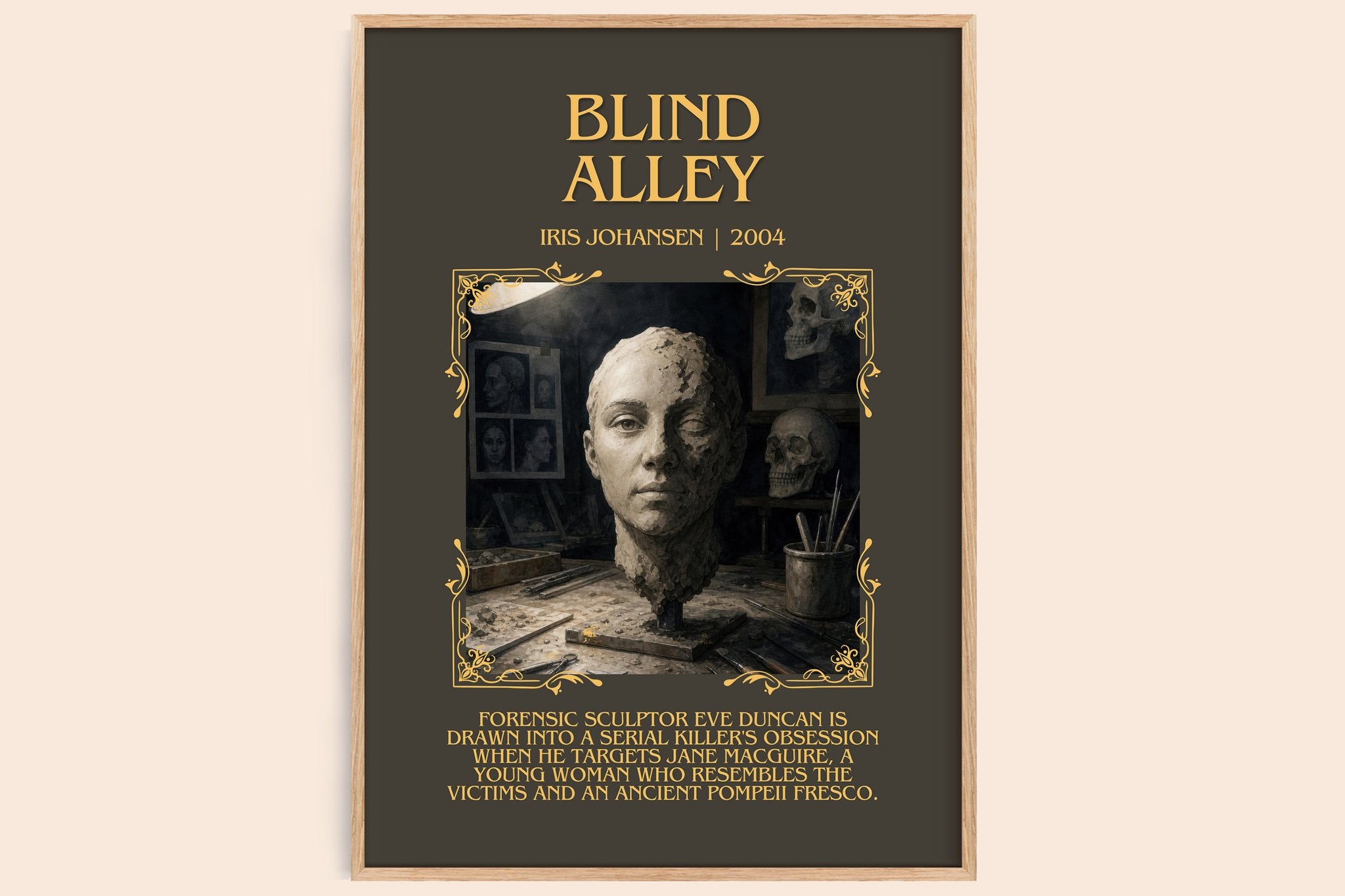 Blind Alley Minimalist Book Poster by Iris Johansen