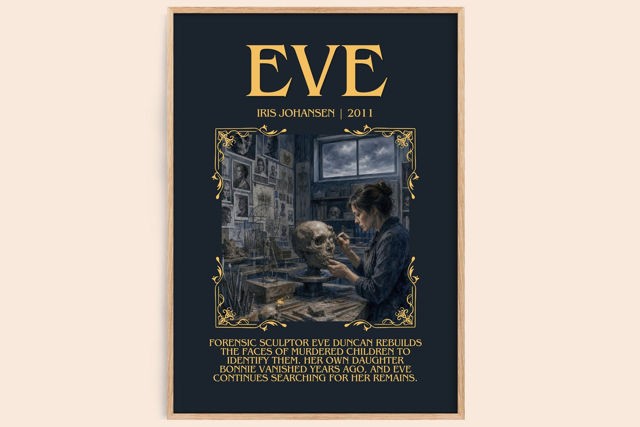 Eve Minimalist Book Poster by Iris Johansen
