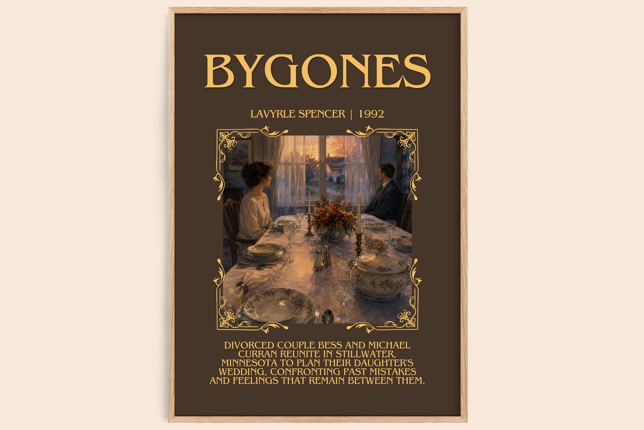 Bygones Minimalist Book Poster by LaVyrle Spencer
