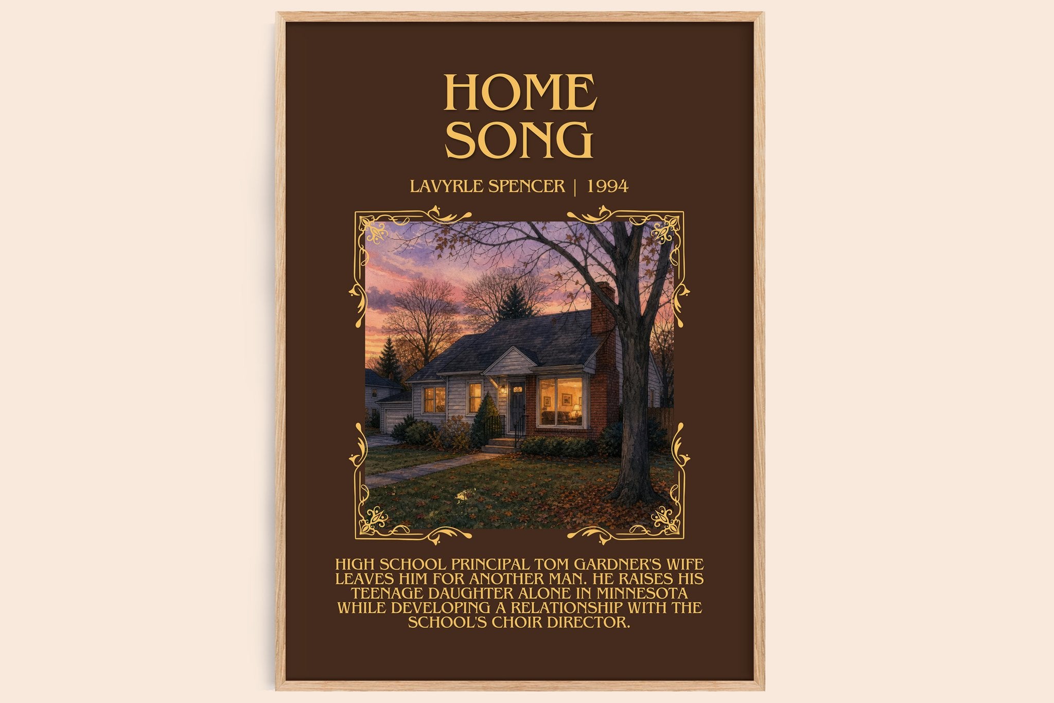 Home Song Minimalist Book Poster by LaVyrle Spencer