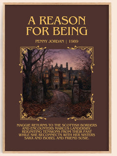 A Reason for Being Minimalist Book Poster by Penny Jordan – image 1