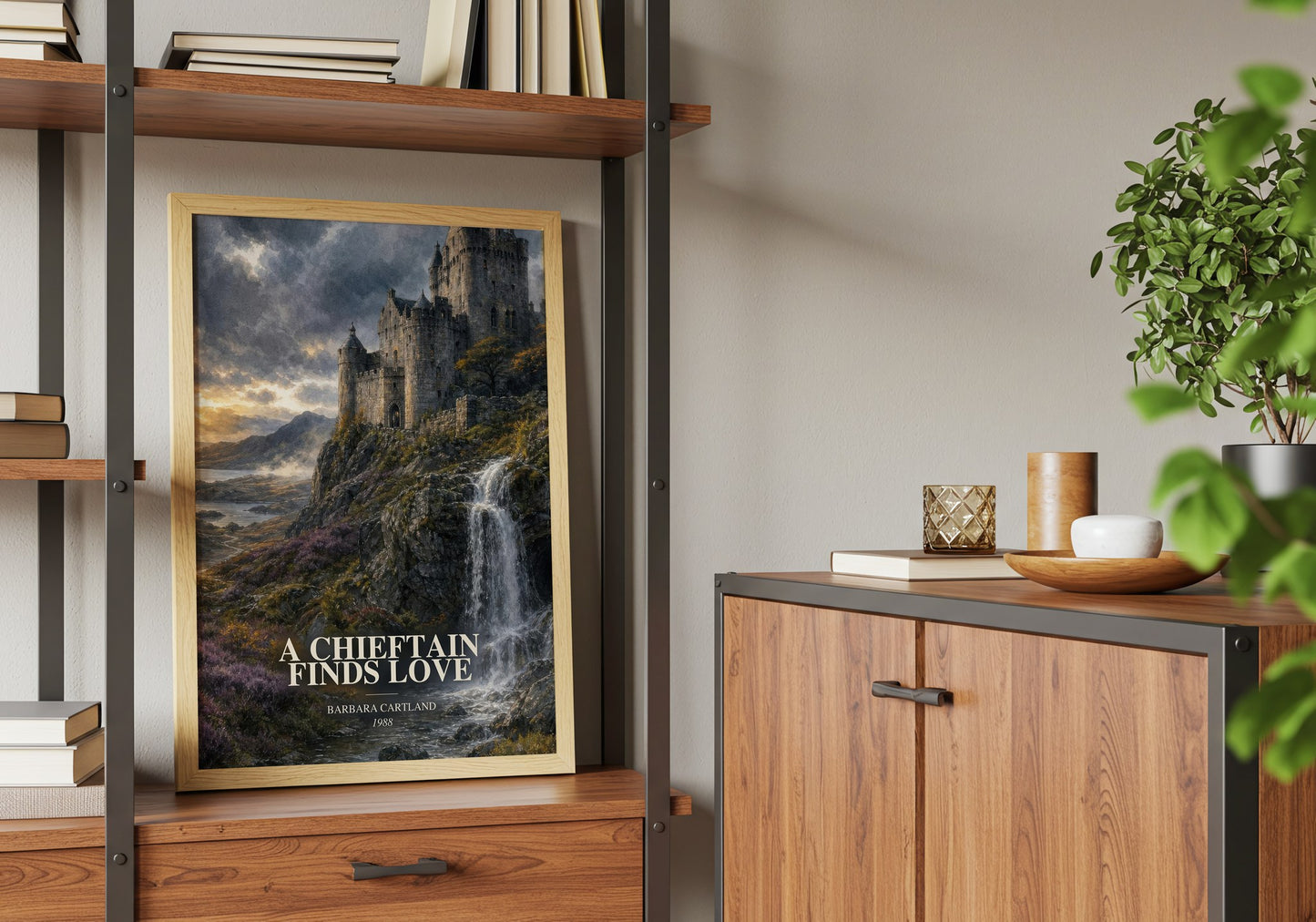A Chieftain Finds Love book watercolour illustration paper finish options – matte satin gloss